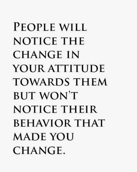 Attitude of people