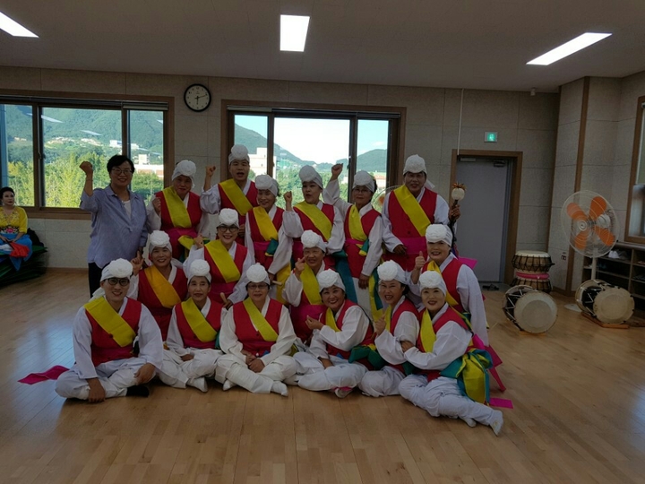 풍물교실 회원 단체사진