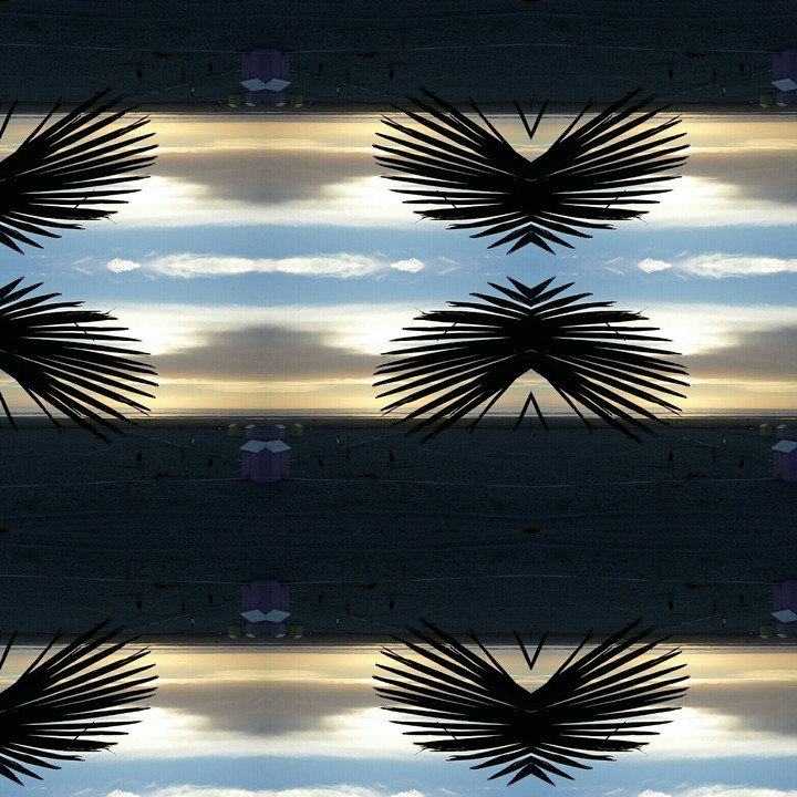 coucher de soleil sur la mer