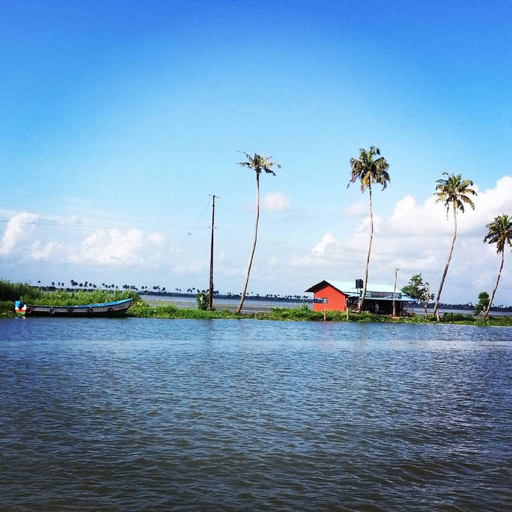 #lake #water #blue #nature #sky #kerala #india