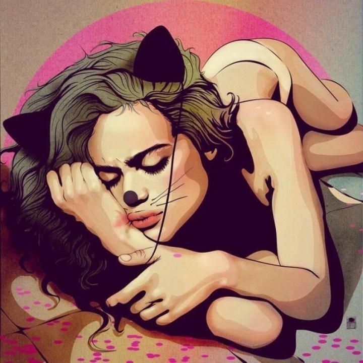 девушка-кошка