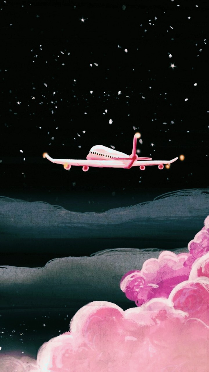 pink aircraft