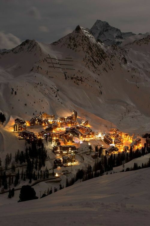 Lights and snow