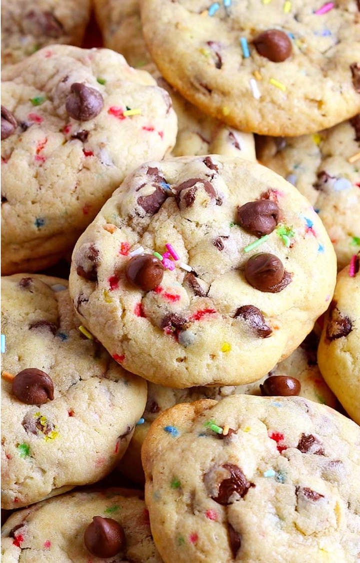 Rainbow Chocolate Cookies