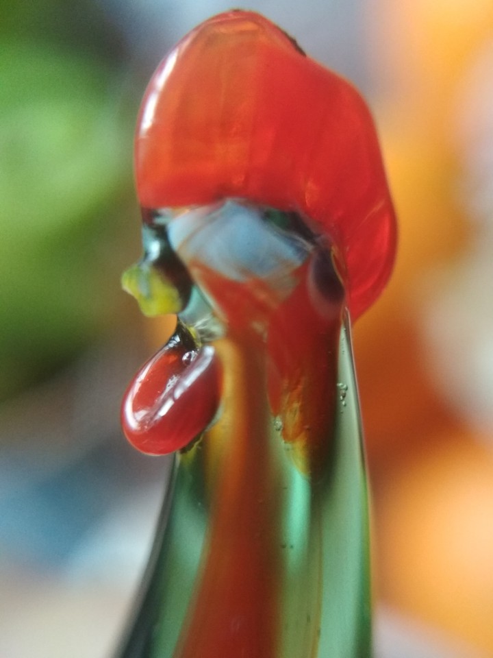 glass rooster