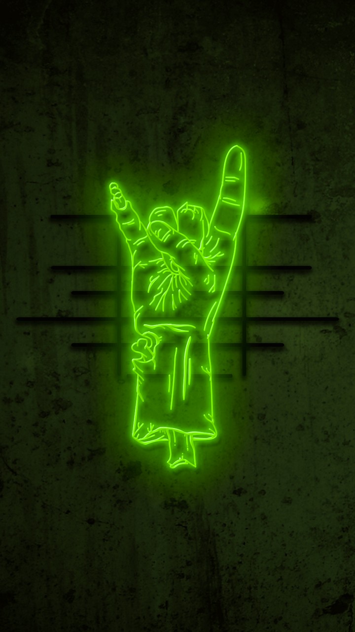 Neon yellow color