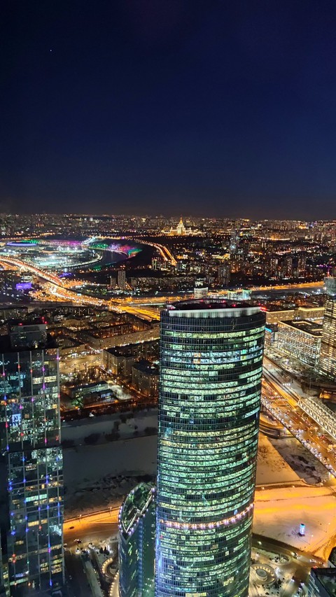 Moscow night city