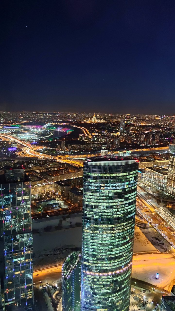 Moscow night city