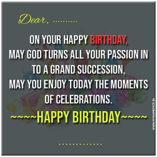 Birthday wish