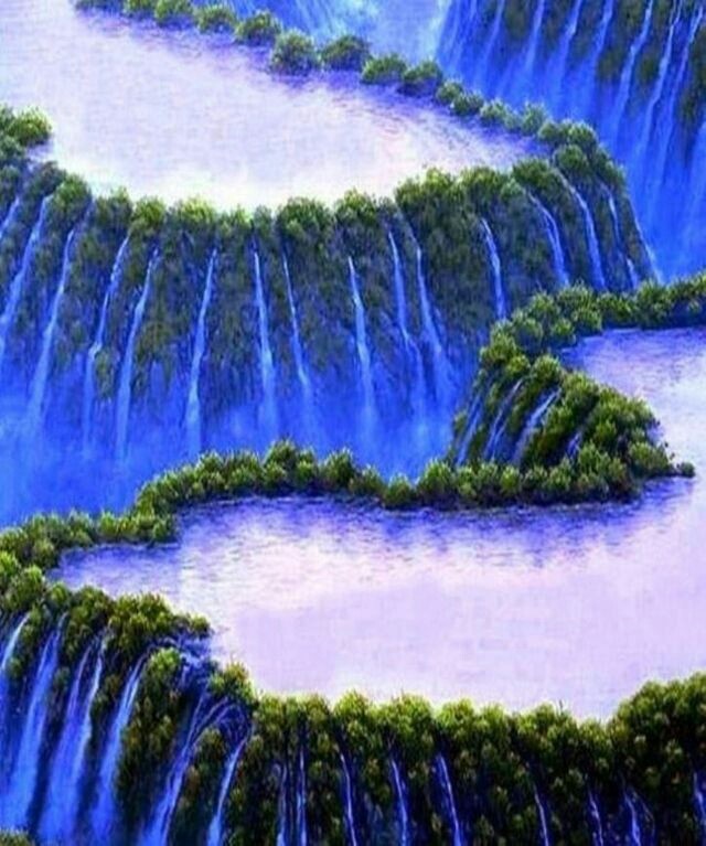 lightibg waterfall