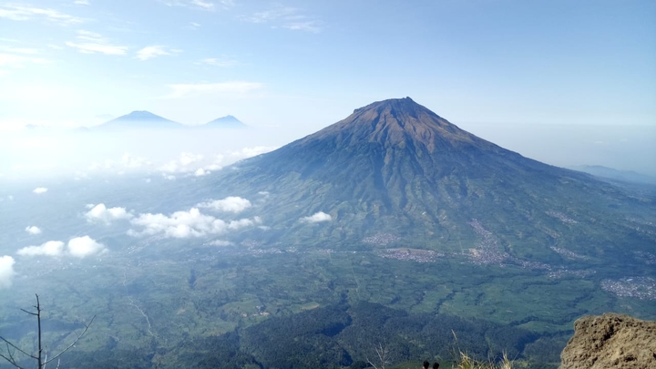 Mount Sumbing from Mount Sindoro