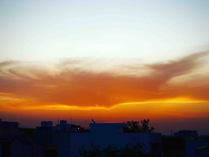 Evening sky view