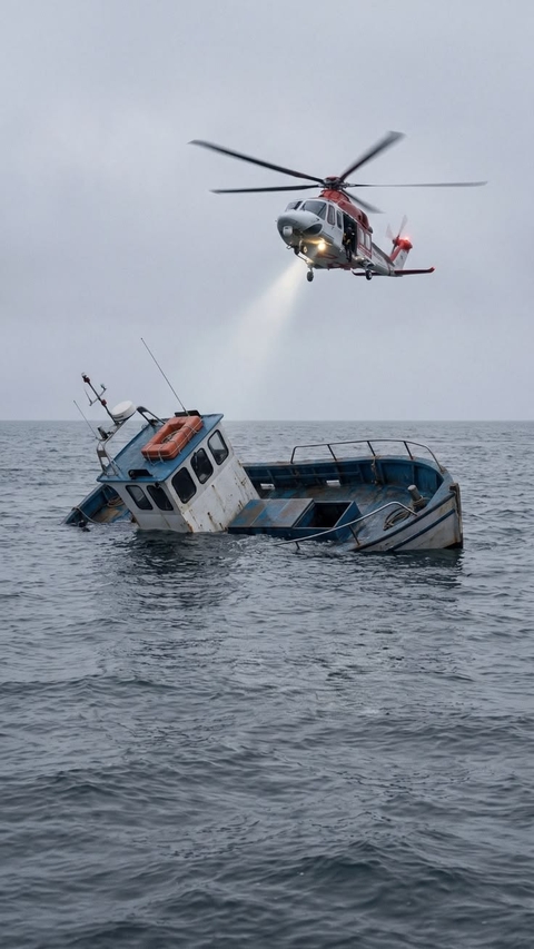 обои helicopter, Motorboat