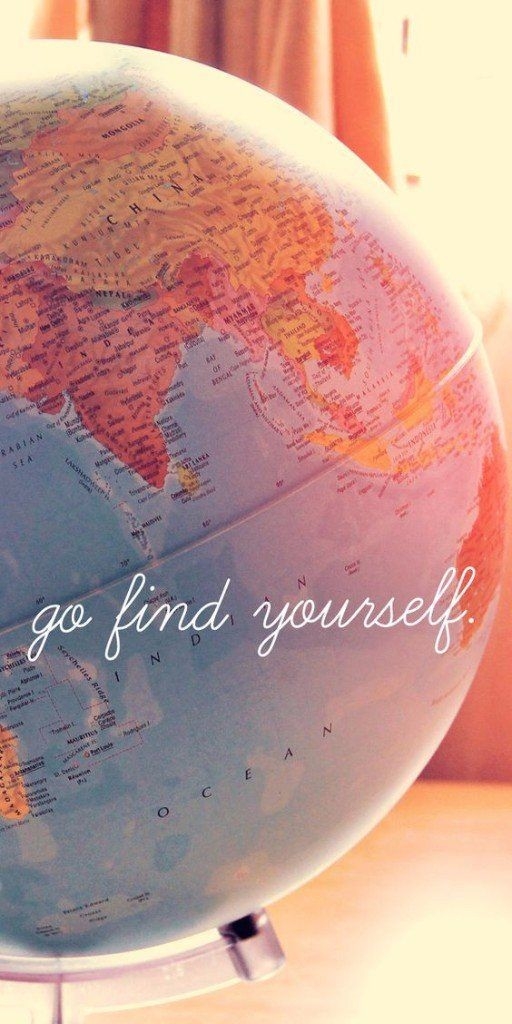 Go find yourself