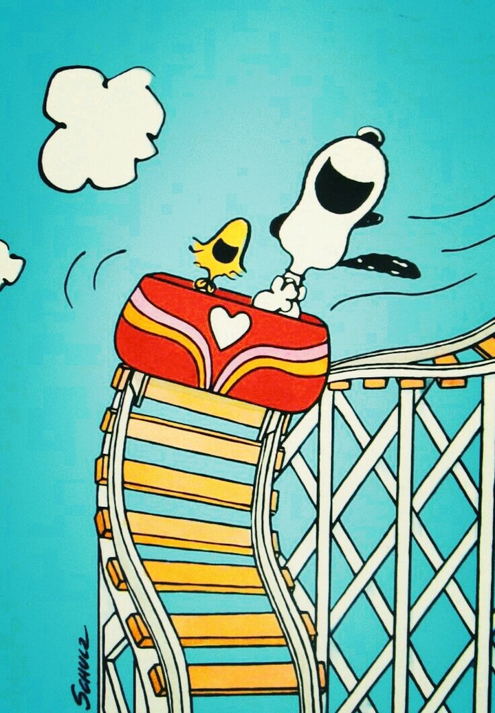 Snoopy having fun
