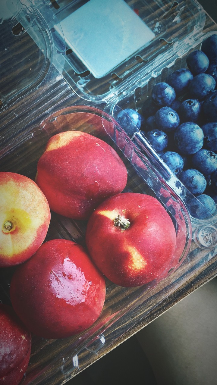 Nectarines and Blueberries
