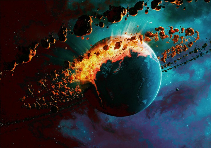 Exploding planet