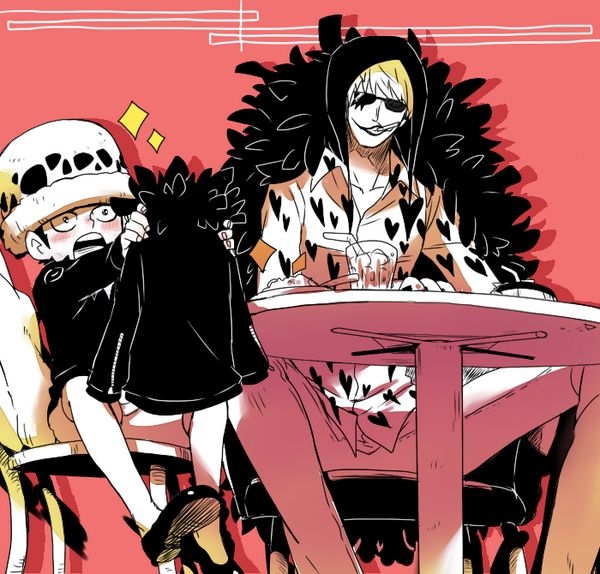 donquixote Rocinante x Trafalgar D water Law