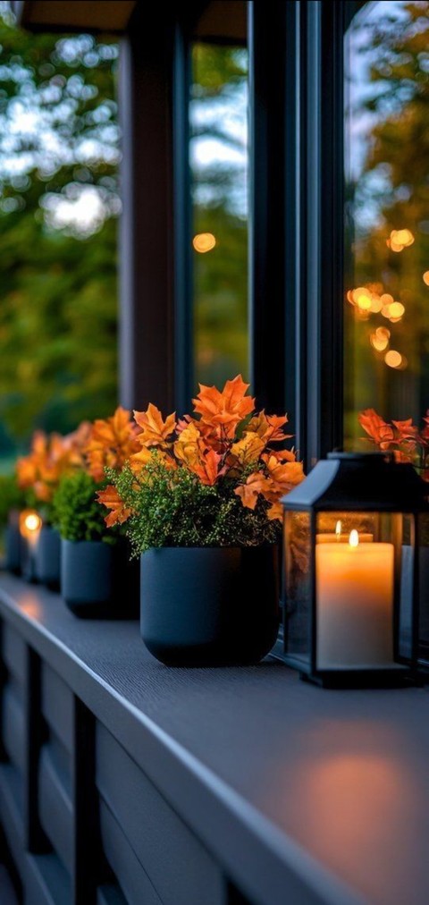 Flowerpot, Orange, Houseplant