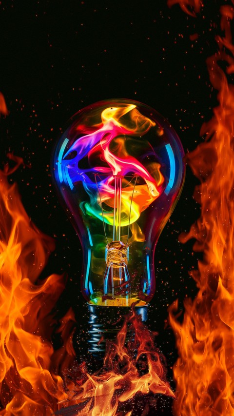 тапети red, flame