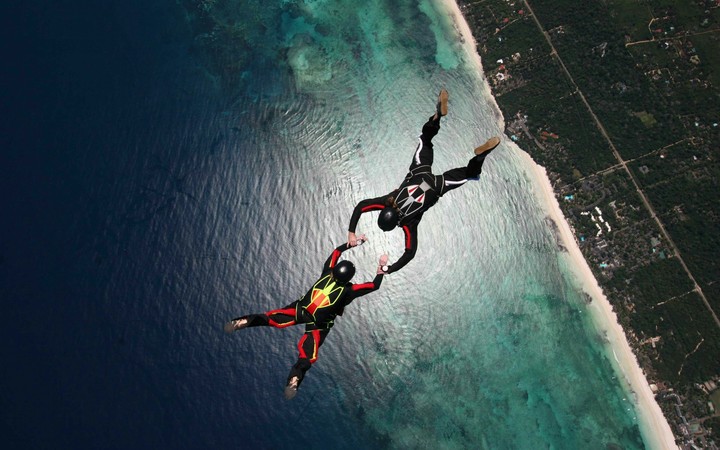 The jump of friendship