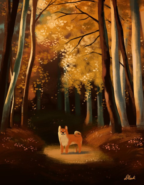 Autumn Dog