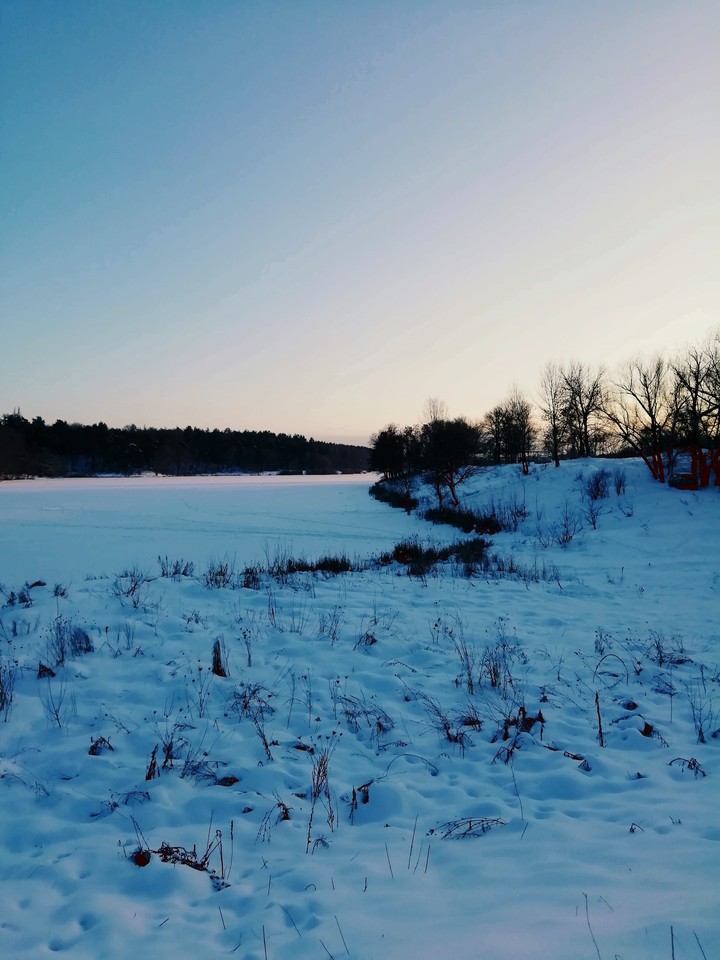 Evening winter