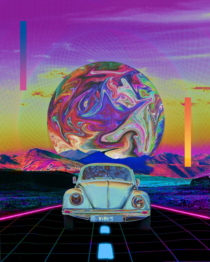 fusca azul
