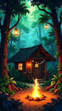 Home & bon fire