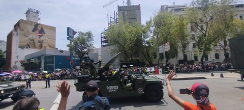 Military_vehicle, Public_event, Crowd