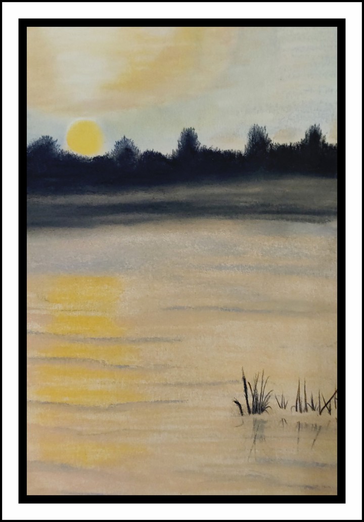 landscape with orange