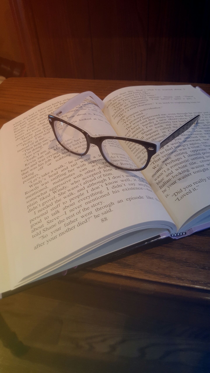 Glasses On A Book