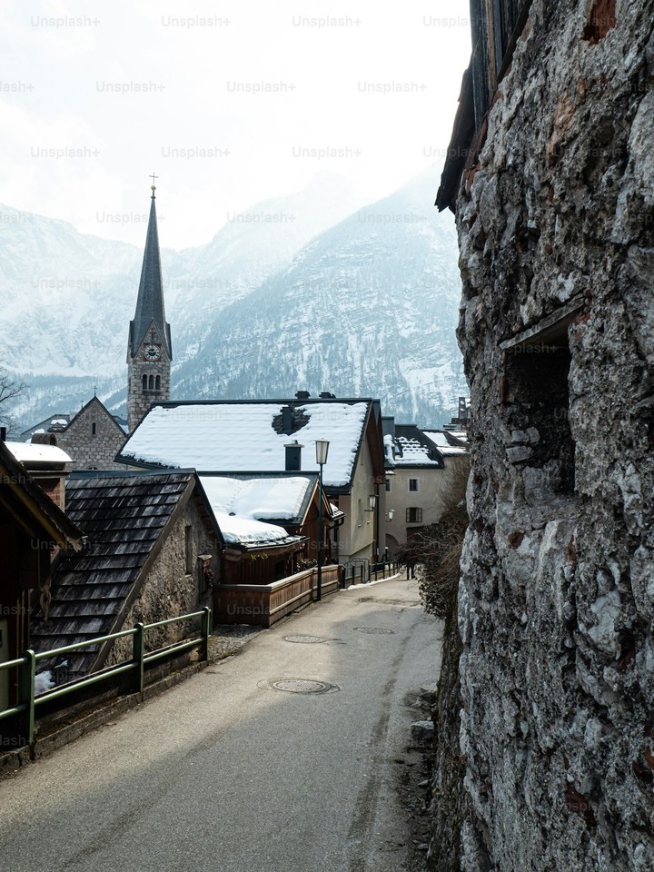 fonds d'écran winter, cobblestone