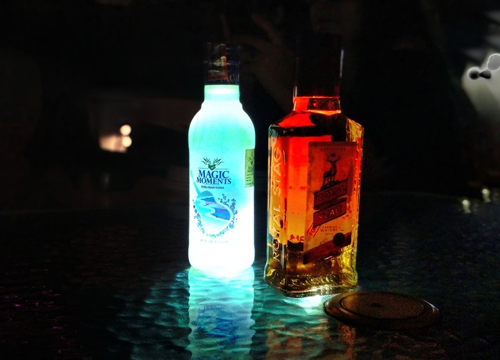 whiskey bottle light