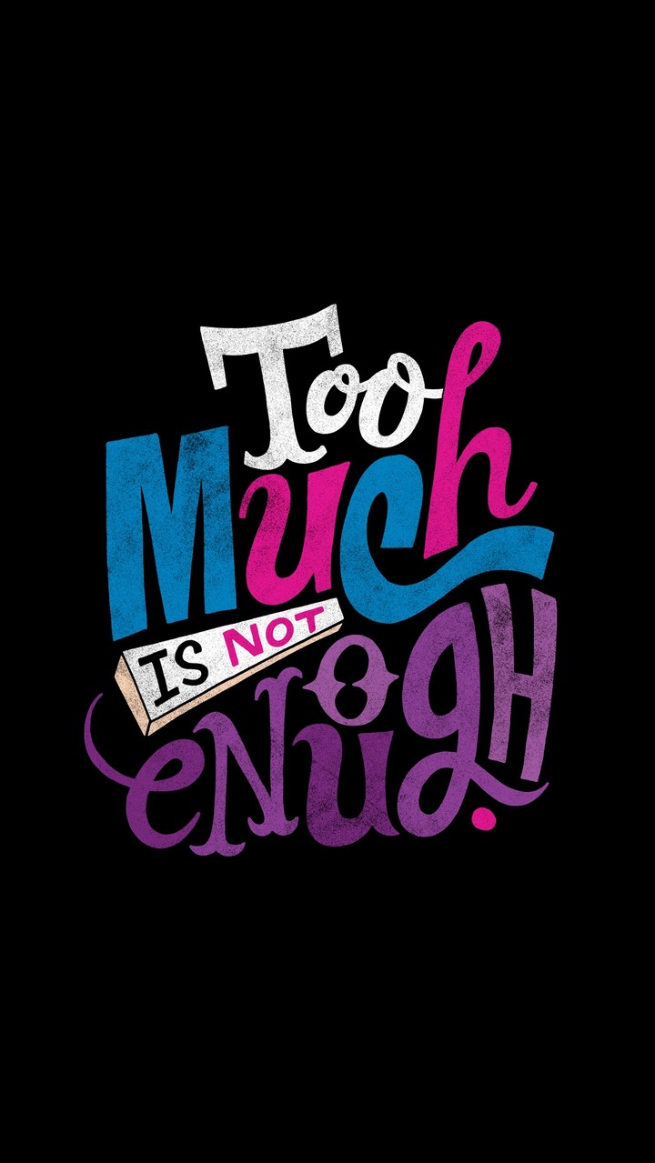 to much is not...