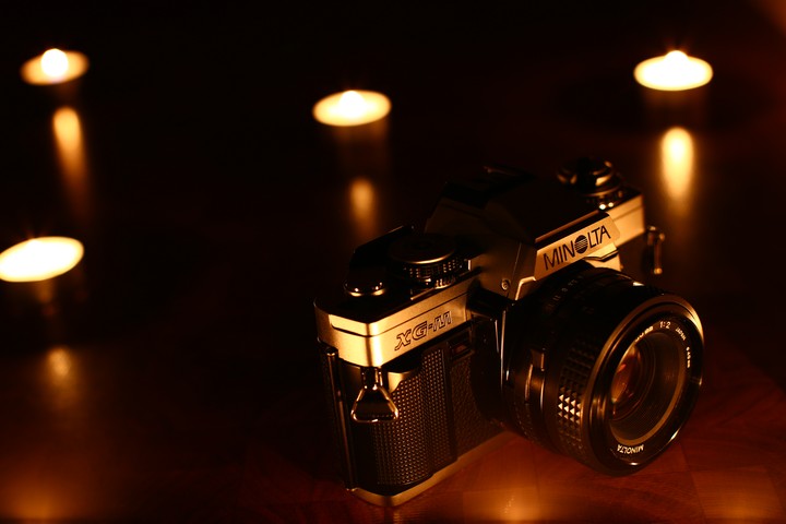 Camera And Candles