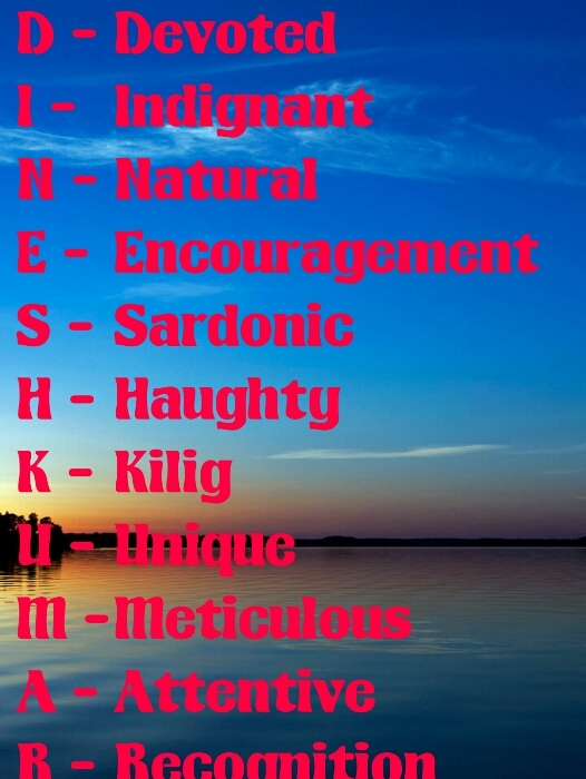 my name