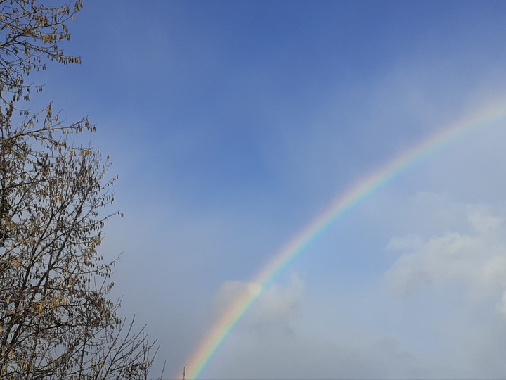 Rainbow and clouds