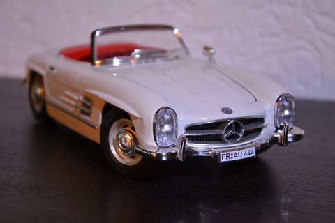 The white Mercedes