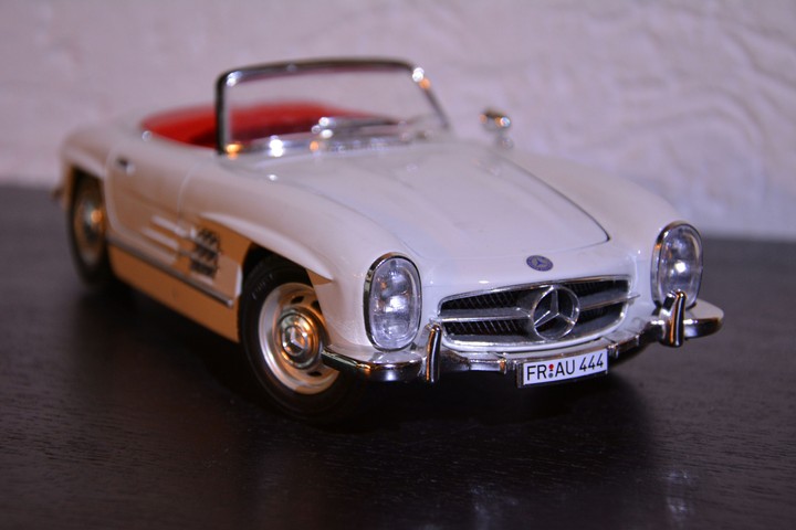 The white Mercedes