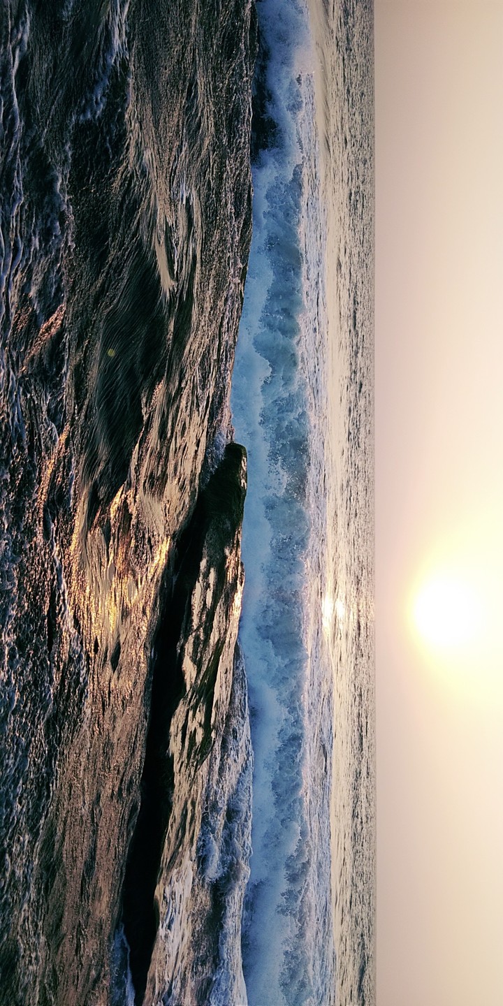 beach at the evening