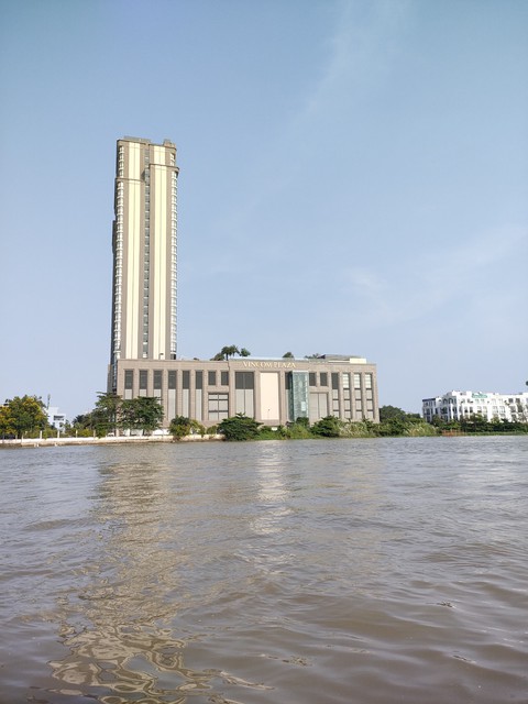 Building on river