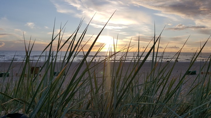 Sunset.