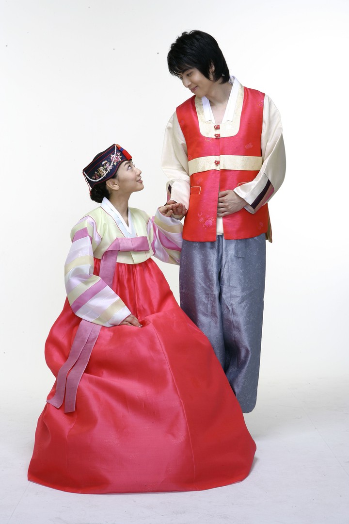 Couple in Korean Dress