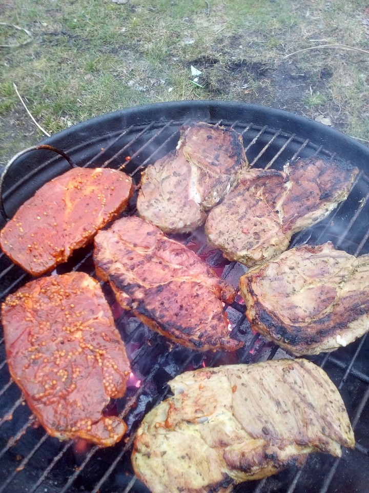 Gegrillt.