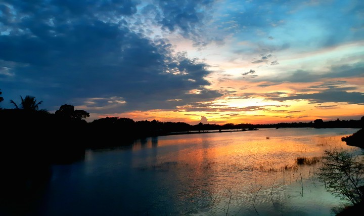 sunset in landscape
