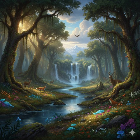 обои bayou, stream