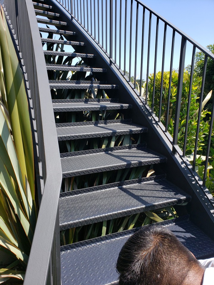 upstairs