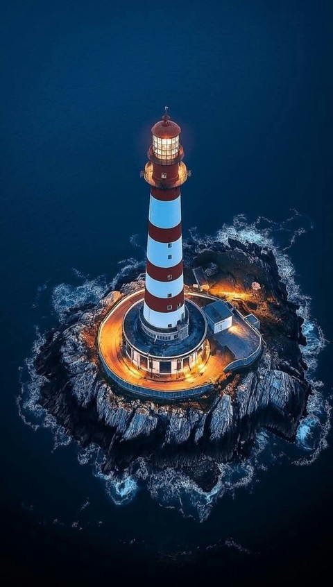 רקעים beacon, dusk
