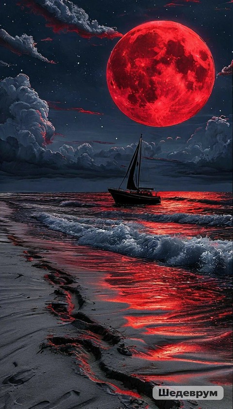 тапети red, sea